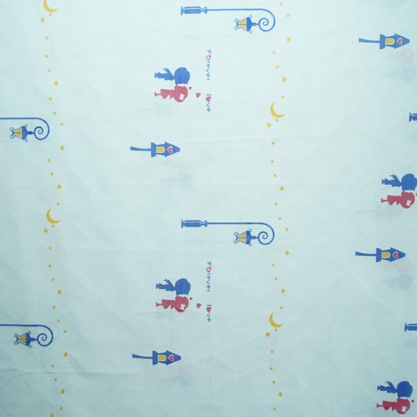 Universal 70g Polyester Tricot Fabric Mattress Cloth Material White Color Printed