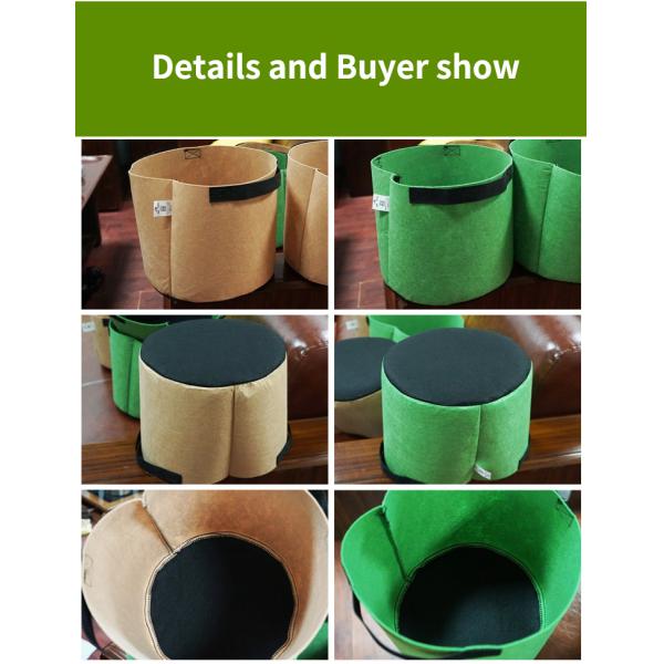 L'usine non-tissée réutilisée de poinçon d'aiguille élèvent des sacs réutilisés pour le jardin