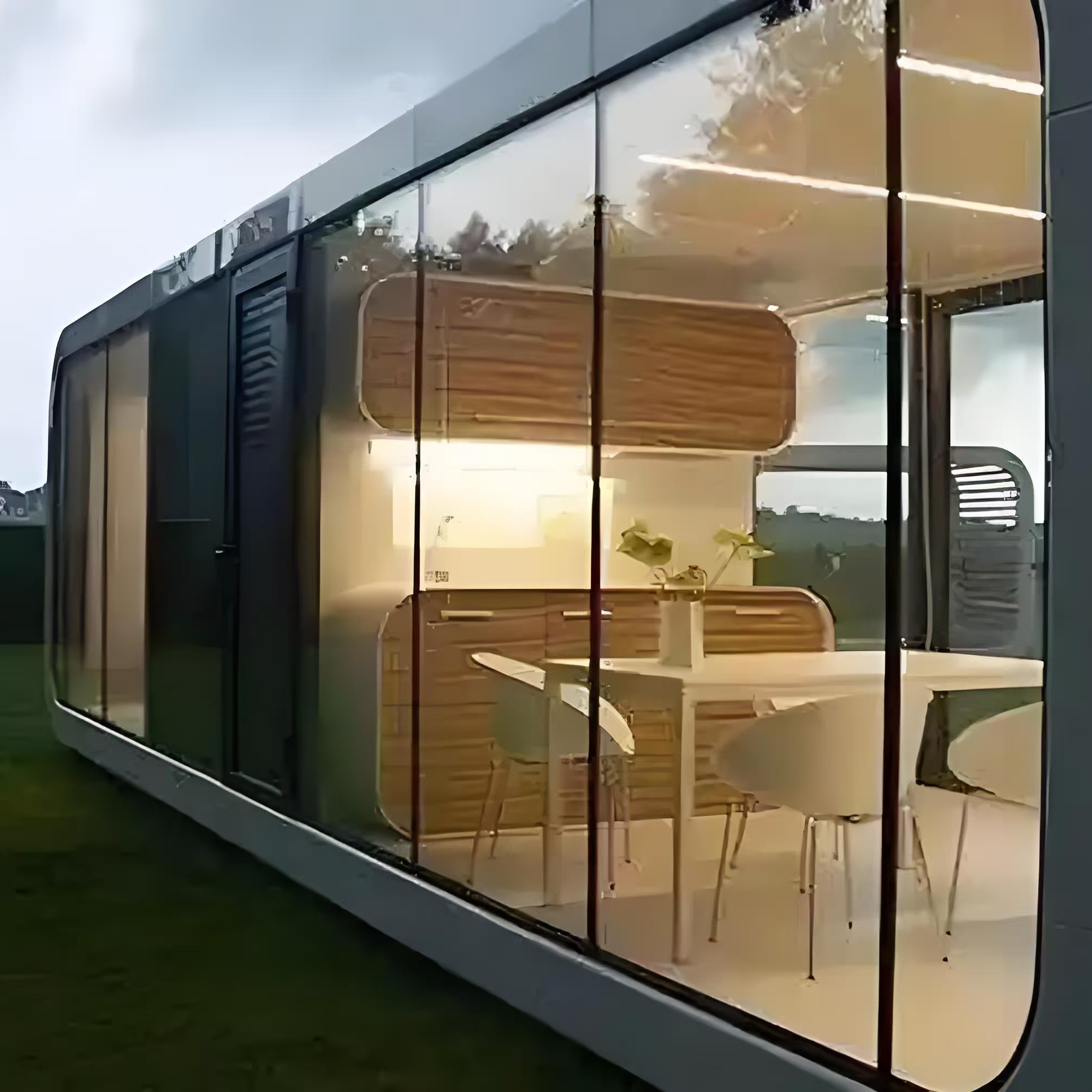 Quality Choice Prefab Cottage Apple Cabin Eco-Friendly Apple Cabin Steel Structure Apple Cabin