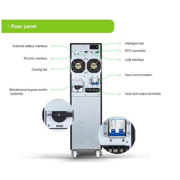 Блок UPS компьютерной комнаты электропитания UPS 6KVA 4800Watts 220V 110V