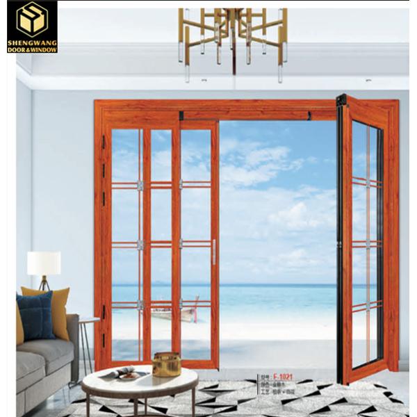 Hotel Villa de aluminio puerta de cristal con bisagra de aluminio puertas dobles para personalizado