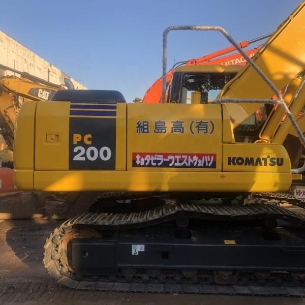 20253KG Operating Weight Used Komatsu PC200-7 Excavator with Original Hydraulic Valve