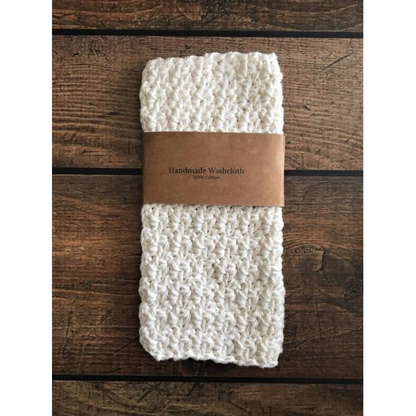 Y-F Grey Cotton Washcloth Crochet Natural Cotton Wash Cloth Face Cloth Dish Cloth Cotton Towel Gift for Mom