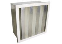 Local Glass fiber V Bank Filters HEPA Air Conditioner Filter With Big Air Volume
