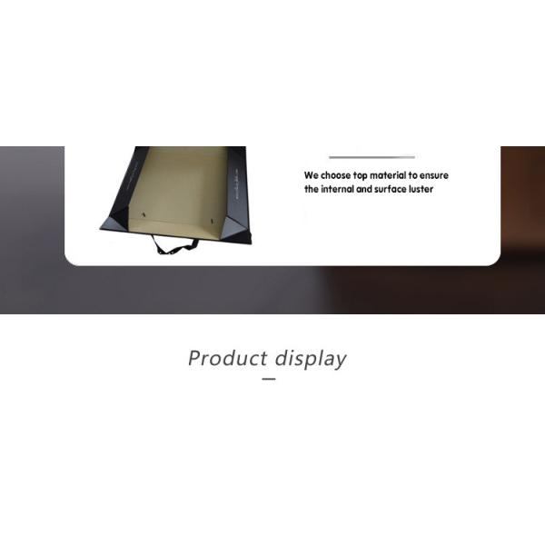 Складывая подарочная коробка Carboard коробки подарка упаковывая черная складная с магнитной крышкой