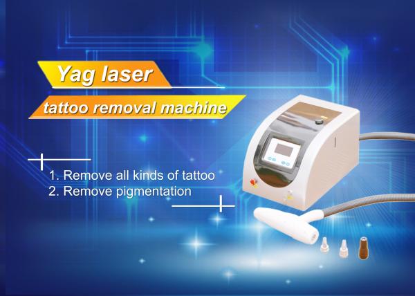 Portble Q Switch ND YAG Laser Tattoo Removal Equipment 1064nm / 532nm / 1320nm Laser Beauty Machine