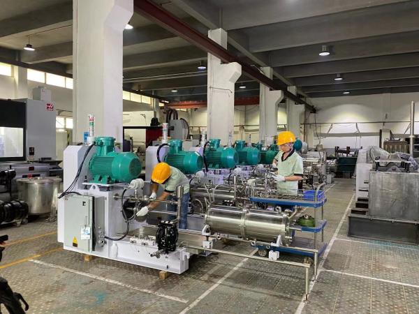 Horizontal Nano Grinding Bead Mill Machine Pin Type Ex Saving For MLCC Processing
