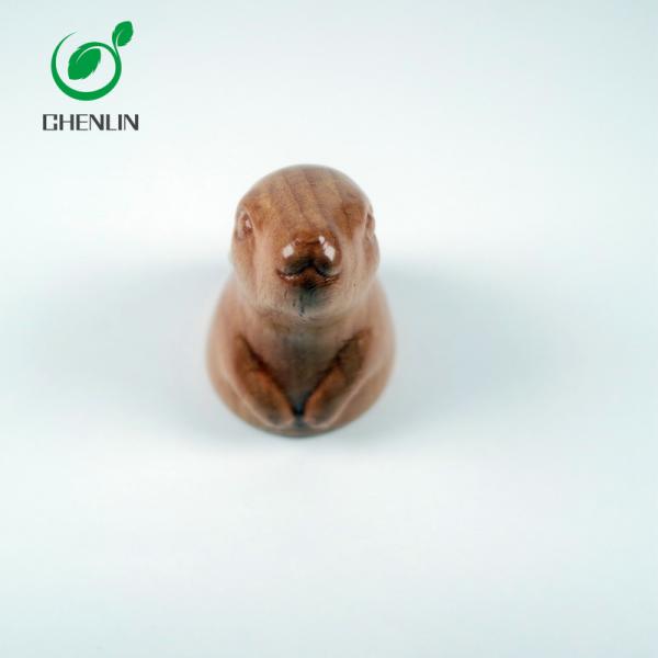 Craft Curved Animal Carved Umbrella Handle Solid Wood Material ISO9001