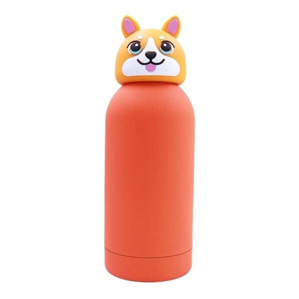Custom Silicone Lid Stainless Steel Water Bottle for Kids