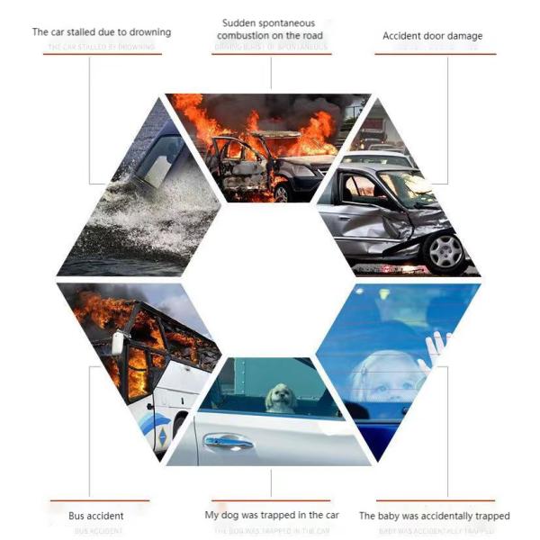 Автомобильный безопасный молоток Автомобильный разрывчик окон Многофункциональное устройство спасения Аварийный стеклянный молоток Портативный спасательный молоток