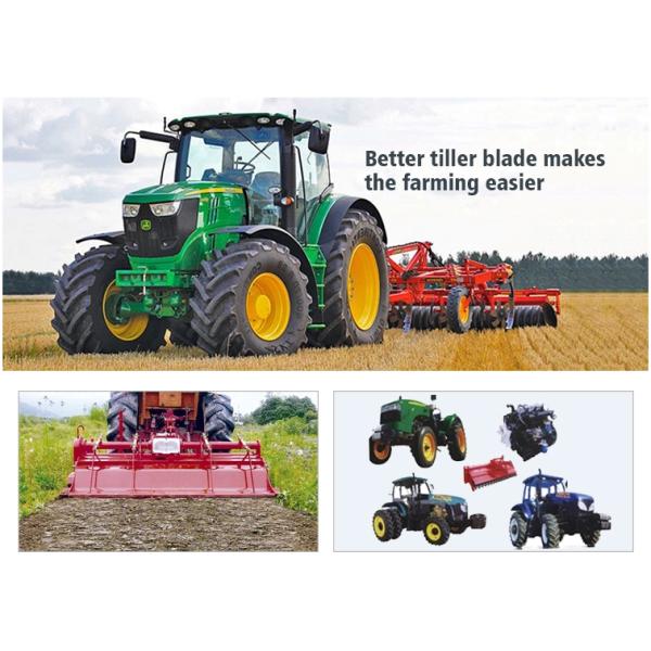 0.5Kg-0.6Kg 581 681 Ротационные лопатки для трактора Двойные отверстия Синий цветный