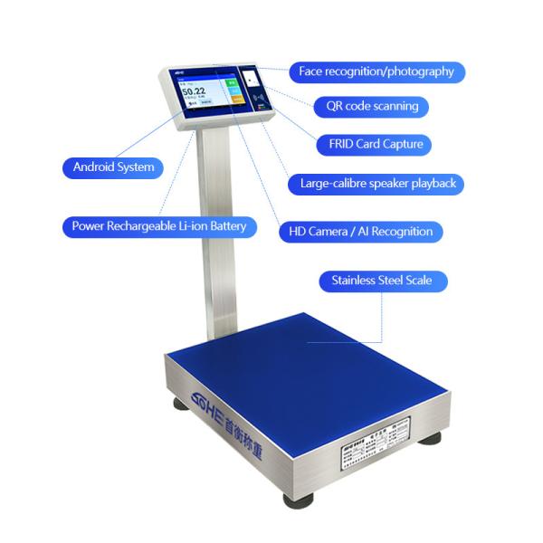 Sohe 7-Inch Smart Scale with ID/IC/RFID Card Collection and IoT Entry-Exit System