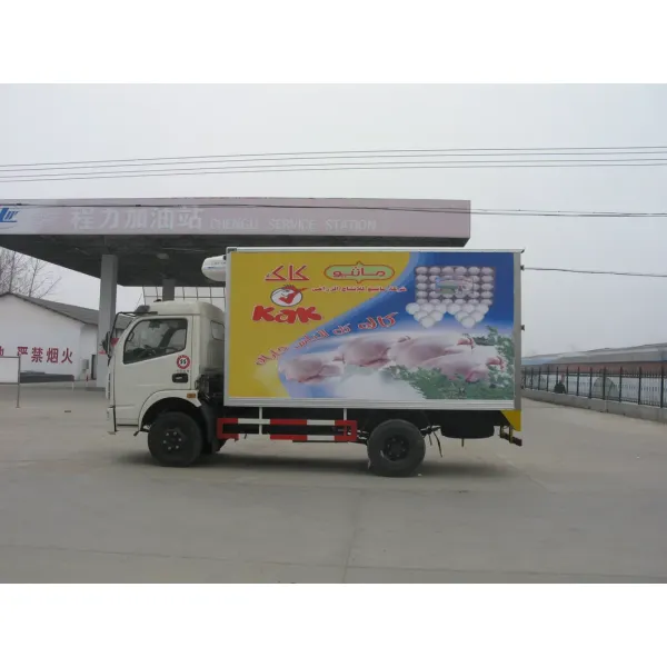 China Dongfeng Refrigerator 4ton/5ton/6ton Light Van Cargo Truck Refrigerated Truck