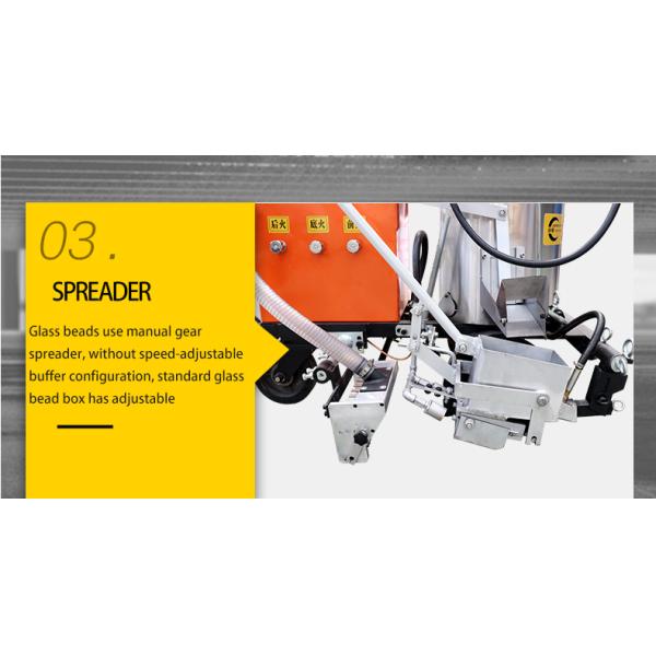 High Operating Efficiency Hand Pushed Road Marking Machine for Thermoplastic Coating