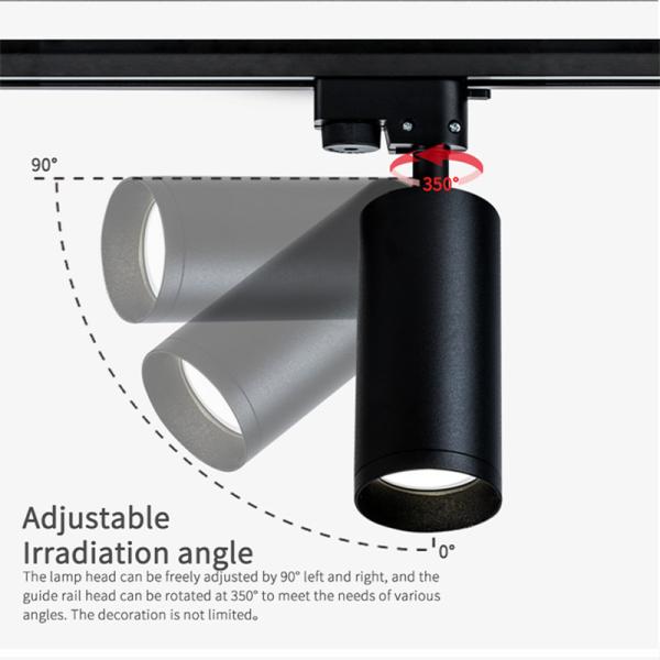 10W Ceiling Track Lighting Living Room Pure Aluminium White / Black / Satin Nickel