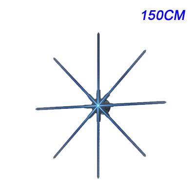 150 CM Hologramme 3D Ventilateur interactif Hologramme 3D Publicité LED Ventilateur pour centre commercial