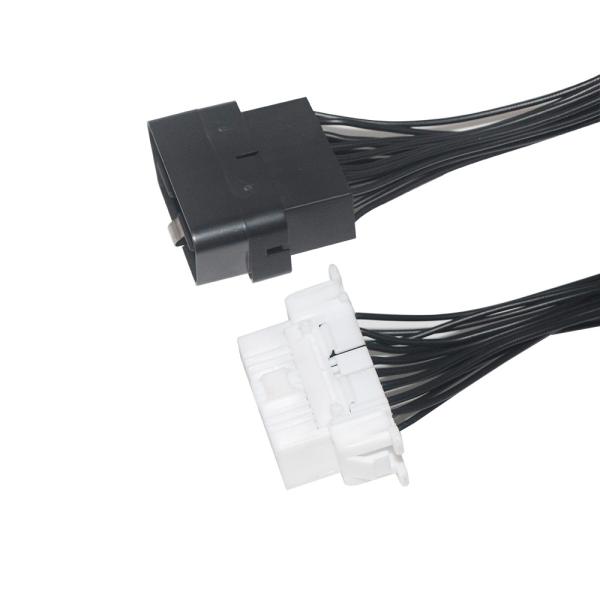 16Pin macho para fêmea cabo de extensão para carro OBD 2 adaptador de ferramenta de diagnóstico