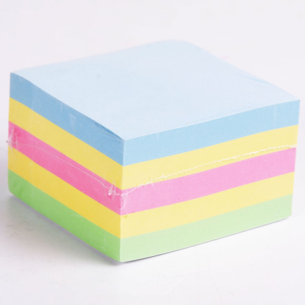 Hot sale factory price 500sheets 75mm square 5 color self-adhesive office sticky note