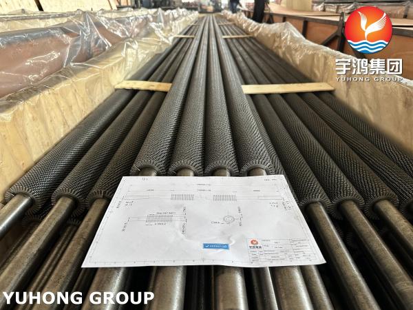 ASTM A213 T22 高周波溶接型 歯列状のフィンチューブ