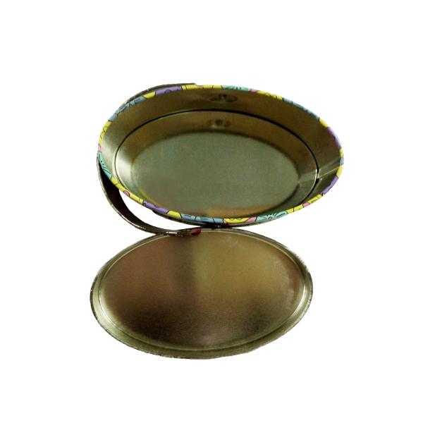 CMYK Color Oval Shaped 0.23mm Thickness Coffee Tin Box