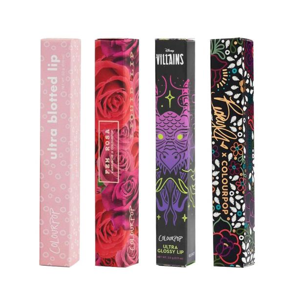 Mascara Carton Boxes With Logo Lipstick Lip Balm Makeup Brush Biodegradable Packaging Gold Silver Paper Box