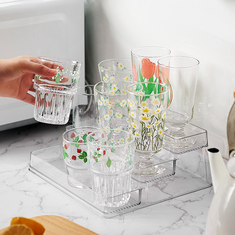Acrylic Desktop Cosmetics Nail Polish Glue Perfume Storage Rack Step Storage Table Multi-layer Table Display Rack