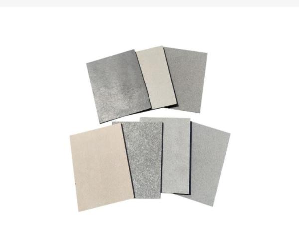 Placas de fibra de cimento revestimento painéis de revestimento cinza Edifício exterior impermeável Placas de silicato de cálcioPlacas de silicato de cálcio