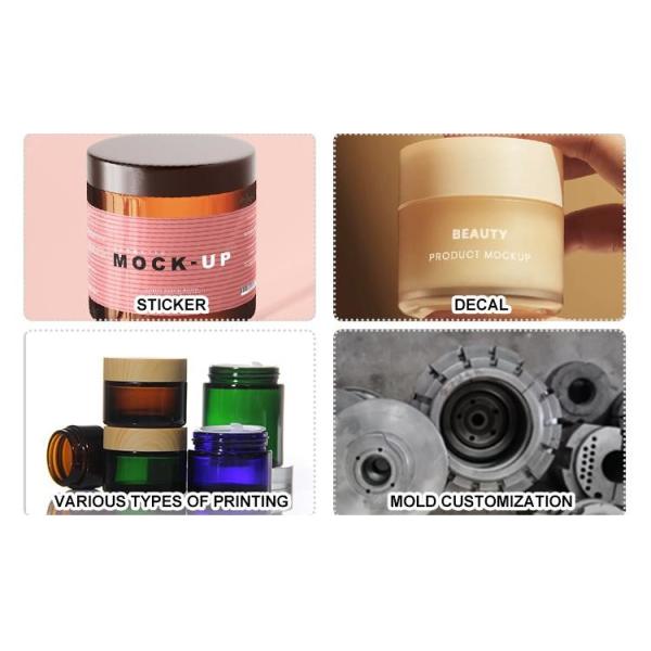 Маленькие прозрачные стеклянные кружки с кремом для рук и глаз, прозрачные квадратные стеклянные косметические кружки с кремом