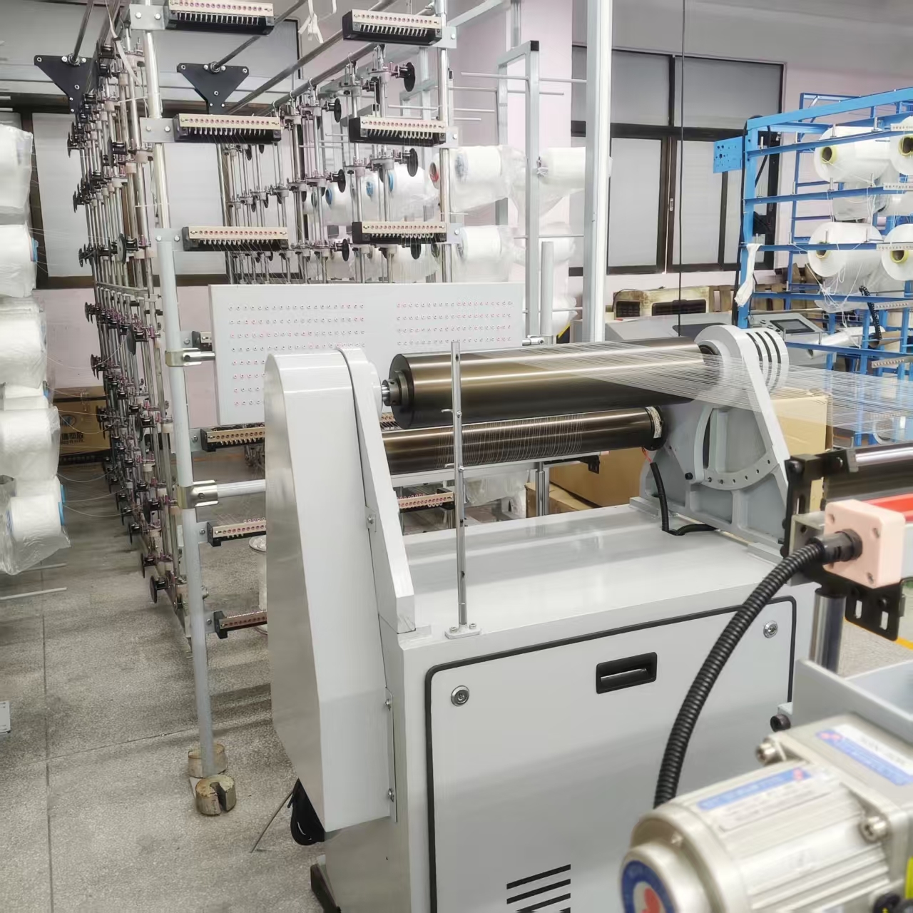 Real-Time PID Copying Warping Machine For Yarn Tension Control