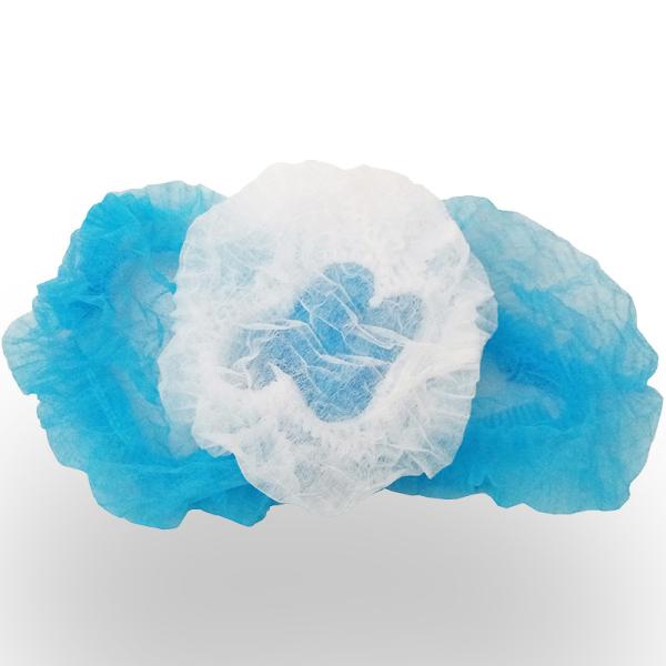 Eco Friendly Disposable Plastic Hair Caps , Disposable Bouffant Caps Single use