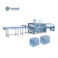 Máquina automática de enrolar garrafa de plástico garrafa de água mineral PE filme túnel de calor