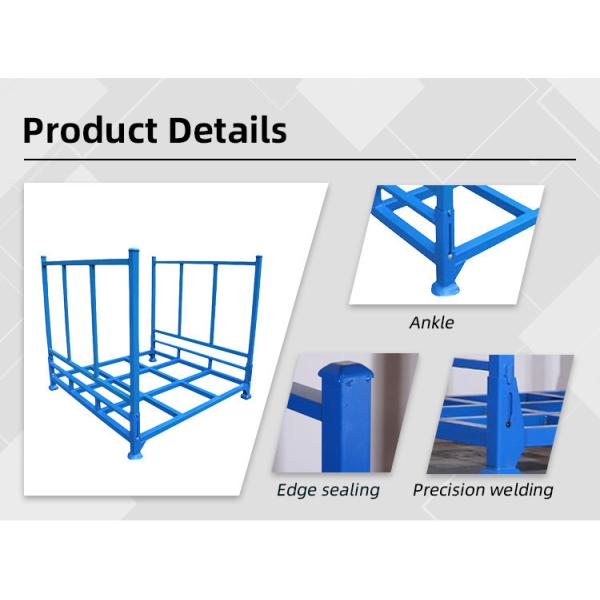 Steel Pallet Warehouse Stores Stackable Metal Shelves 200kg Heavy Duty Industrial Storage System