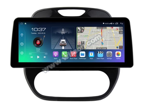 12.3 Smart Ultra Wide Screen For Renault Kaptur Captur 2016-2019 Car Video Touch QLED Multimedia Stereo Player ((WH2998)