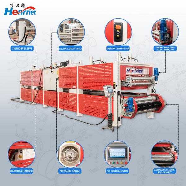 Fully Automated Hot Press Production Line with 10M Conveyor System and PLC Control for 100t Maximum Pressure Wood Veneer Laminating