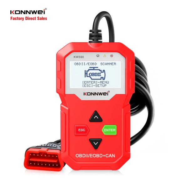 Auto Diagnostic Tool For 12V Trucks Cars Engine Scanner For OBDII Cars KW590