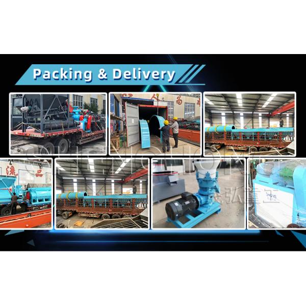 5-8 T/H Flat Die Pelletizer Poultry Manure Granular Fertilizer Equipment For Organic Fertilizer Production