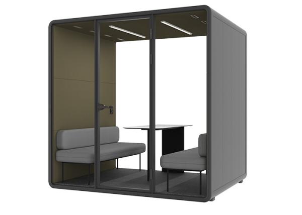 excelente tecnologia de produção cutsomized cabines de reunião de tamanho de escritório com ar condicionado caixa móvel acústica interior