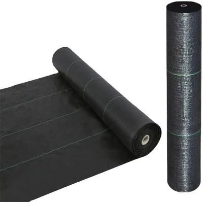 Black White Green Fabric Roll For Plants Woven Geotextiles With UV Stabilization Width 0.4 M-5.25 M Length Customizable