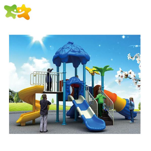 CE Approved Preschool Playground Outdoor Climb Kids Plastic Slide Park Equipment