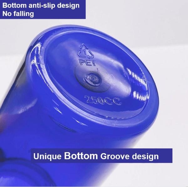 Pharmaceutical 100ml 120ml 175ml Blue PET Plastic Pill Capsule Bottle Health Care tablet medicine Bottle with Screw Cap