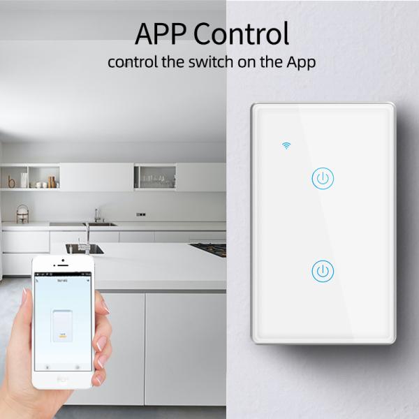Rf433 WiFi Smart Switch 1 Gang 2000W Пульт дистанционного управления Smart On Off