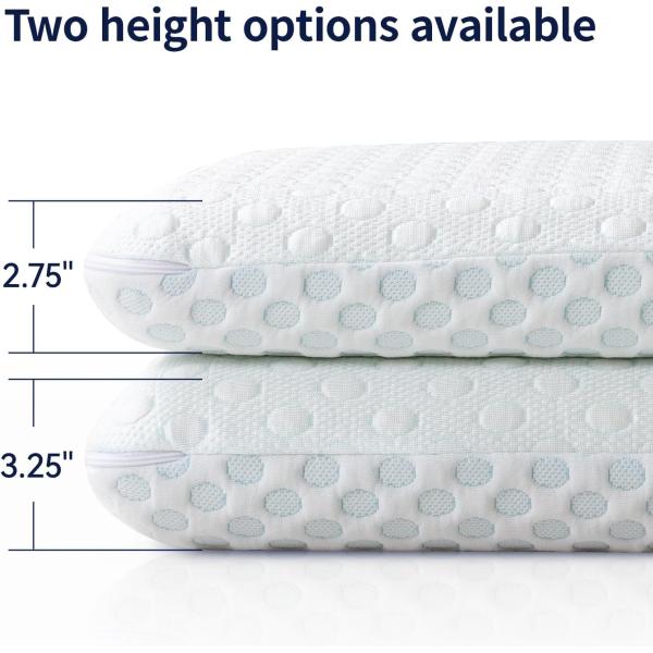 Home Decor Sofa Cushion Gel Infused Memory Foam Pillow for Side Back Stomach Sleepers