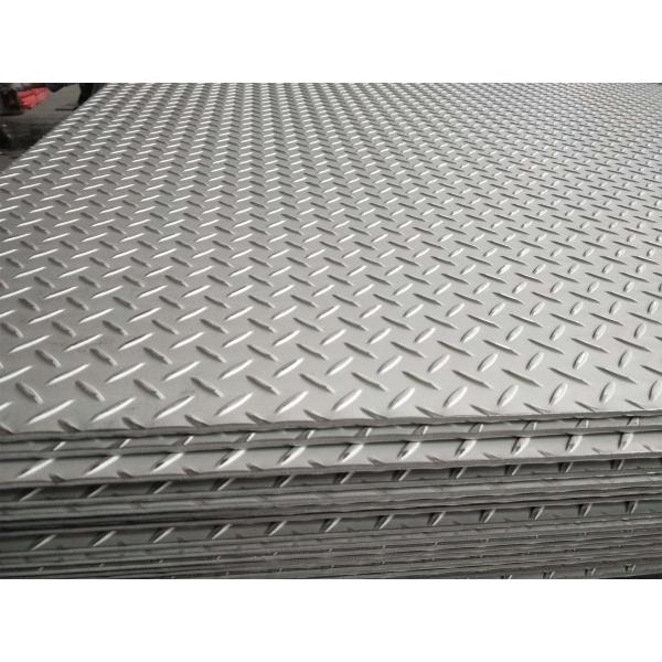 3.0mm Inox 304 Stainless Steel Flat Checkered Sheet  Floor Plate With Willow Leaf Pattern