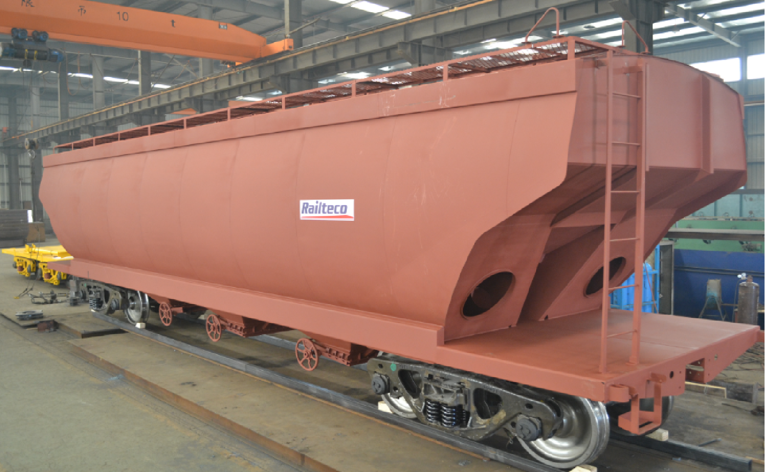 Railway Hopper Wagon Featuring Pay Load 50t and Maximum Speed 100 Kmh Capable of Transport Bulk Materials Like Coal for Logistics