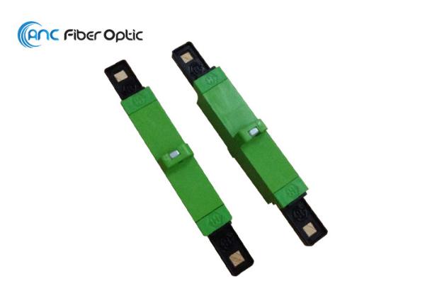 APC Fiber Optic Cable Adapter E2000 Simplex Coupler With Ceramic Sleeve Inside