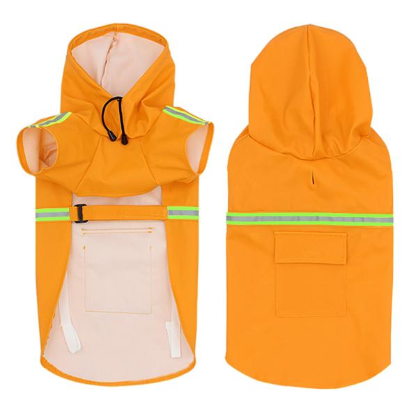 Waterproof Material Pet Raincoat Poncho Type Big Dog Clothes Pet Clothing And Accessories