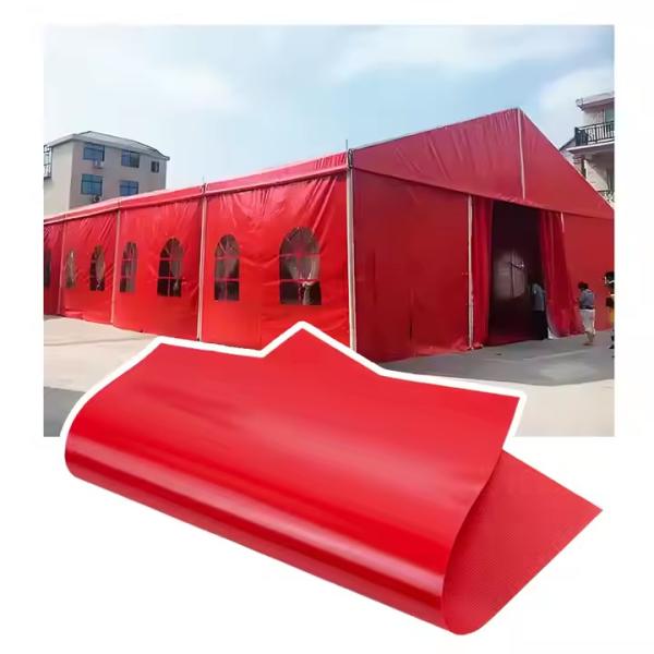 Anti UV PVC Coated Tarpaulin Cover Fabric 1000D 23*23 650GSM 750GSM 850GSM