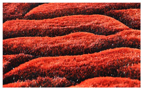 3D Flower Polyester Silk Shaggy Carpet And Rug Floor Area Rug Rose Rug flower carpet