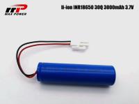 5C Discharge 3000mAh 3.7V 30Q SAM 15A 18650 Li ion Cell para gás e detector de incêndio