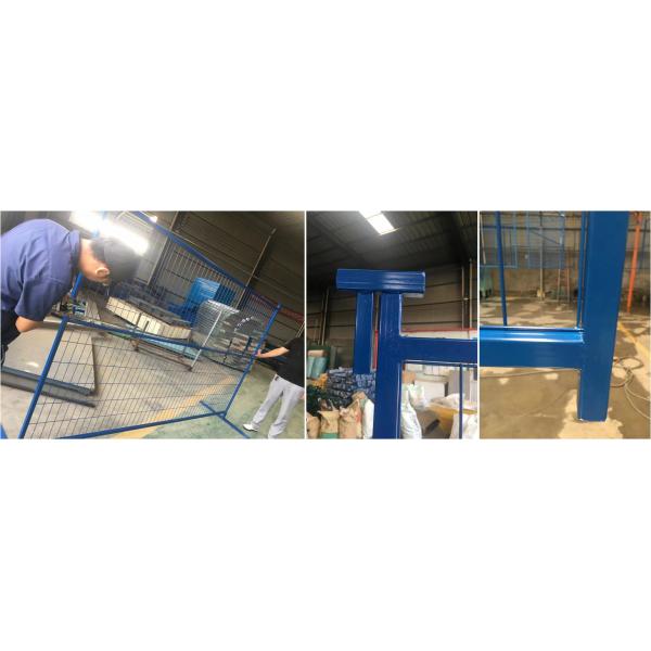 4.0mm Wire Diameter Welded PVC Coated Portable Temporary Fence for Canada Market Sale